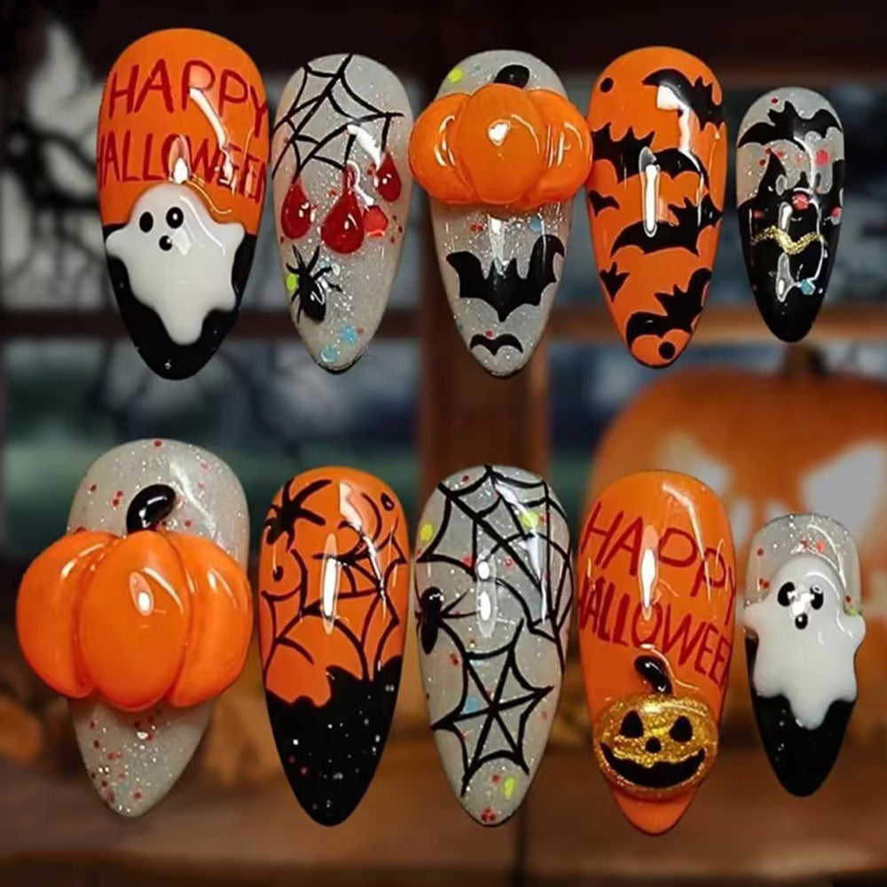 Halloween Theme Nail Art Stornfield