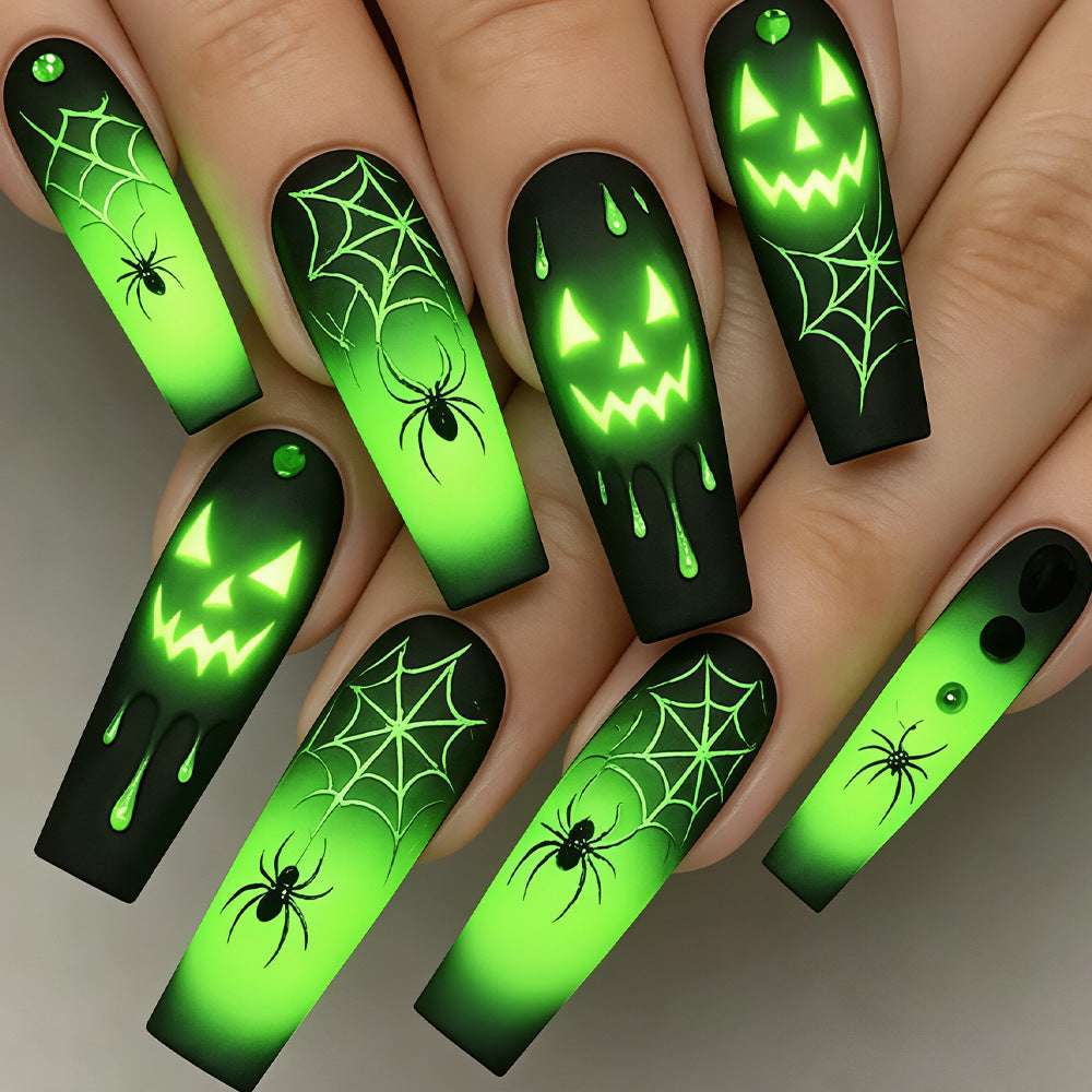 Halloween Themed Glow-in-the-Dark Nail Art Set Stornfield