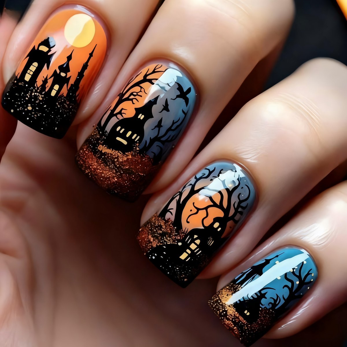 Halloween artificial nail set Stornfield