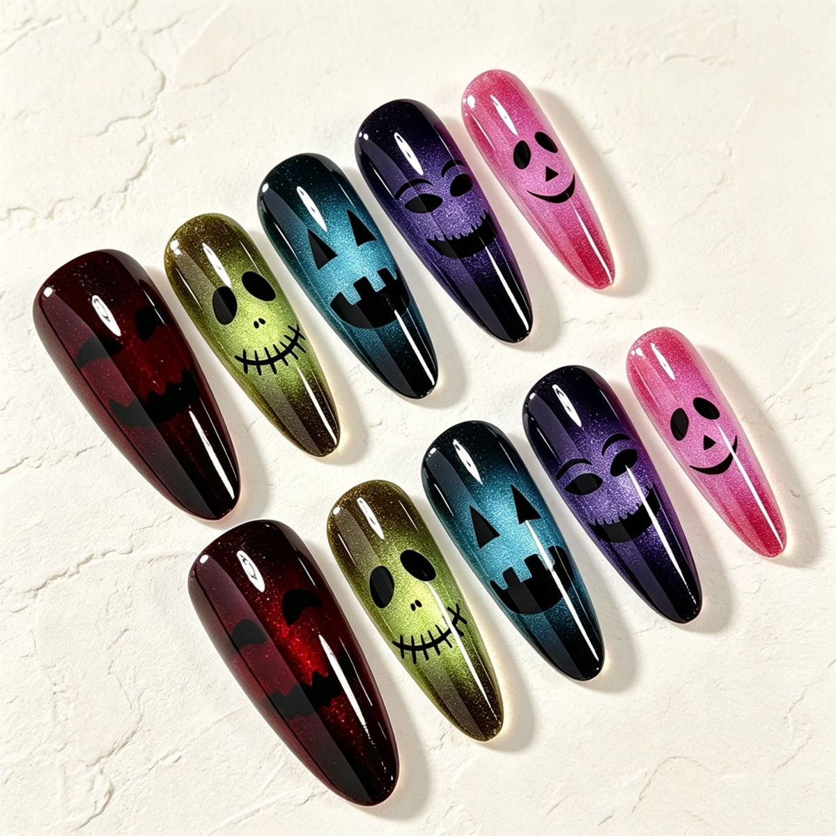 Halloween-Themed Glitter Nail Art Tips Stornfield