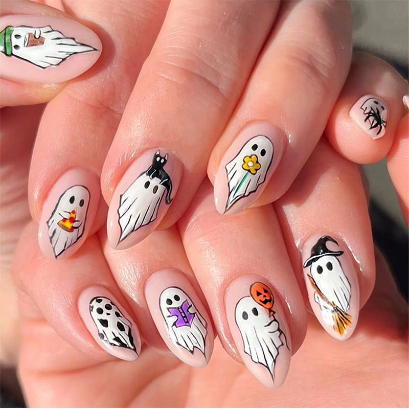 Halloween-Themed Press-On Nail Art Set Stornfield 1788496077