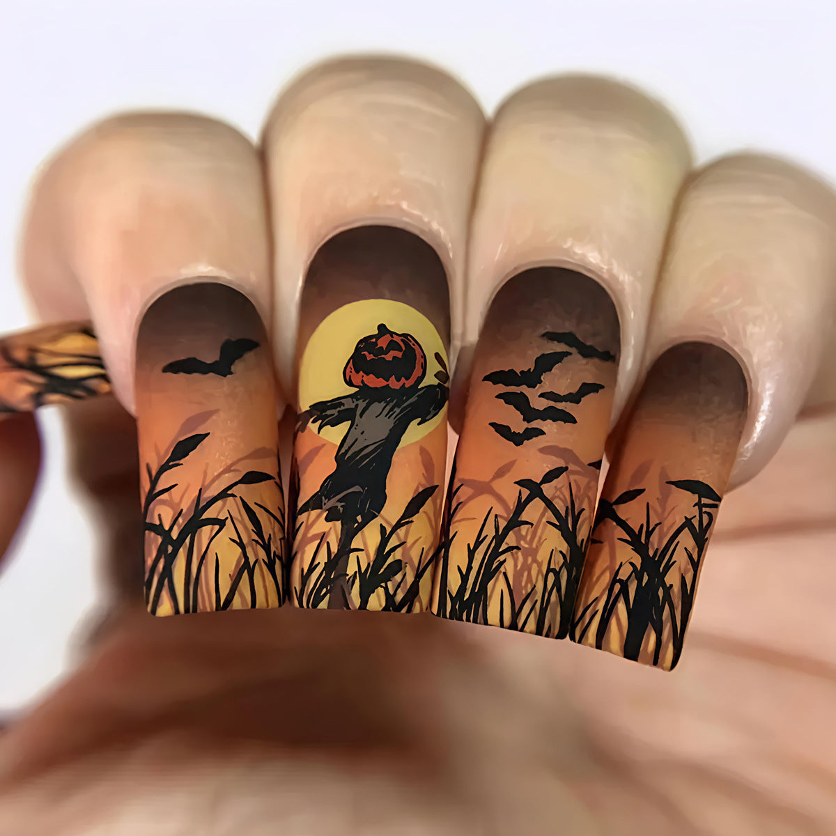 Halloween-Inspired Art Nail Wraps Stornfield