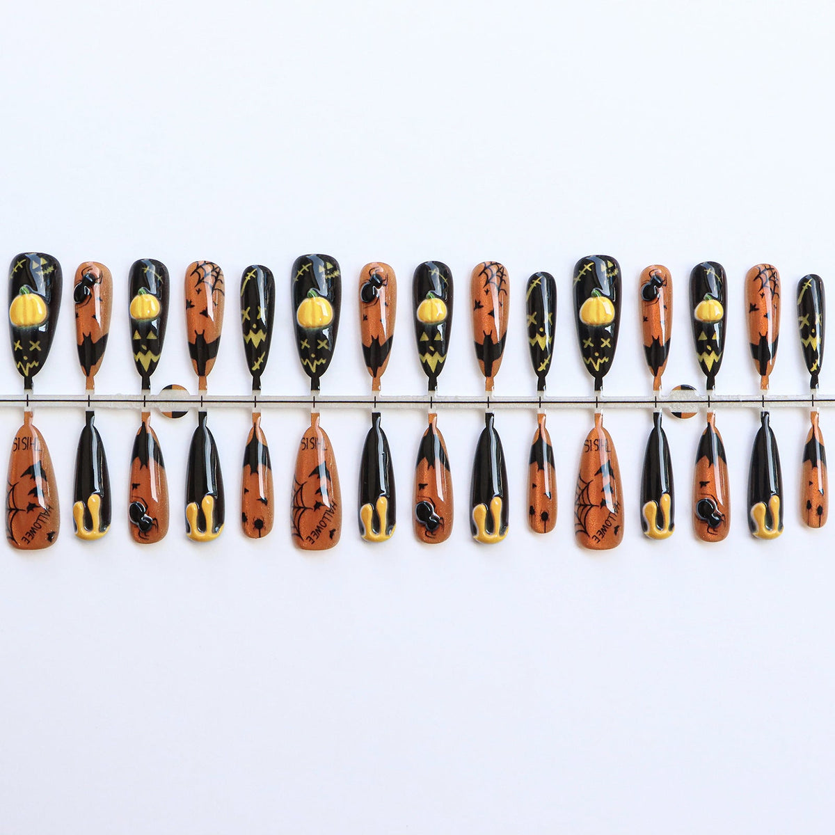 Thematic Halloween Press-On Nails Stornfield