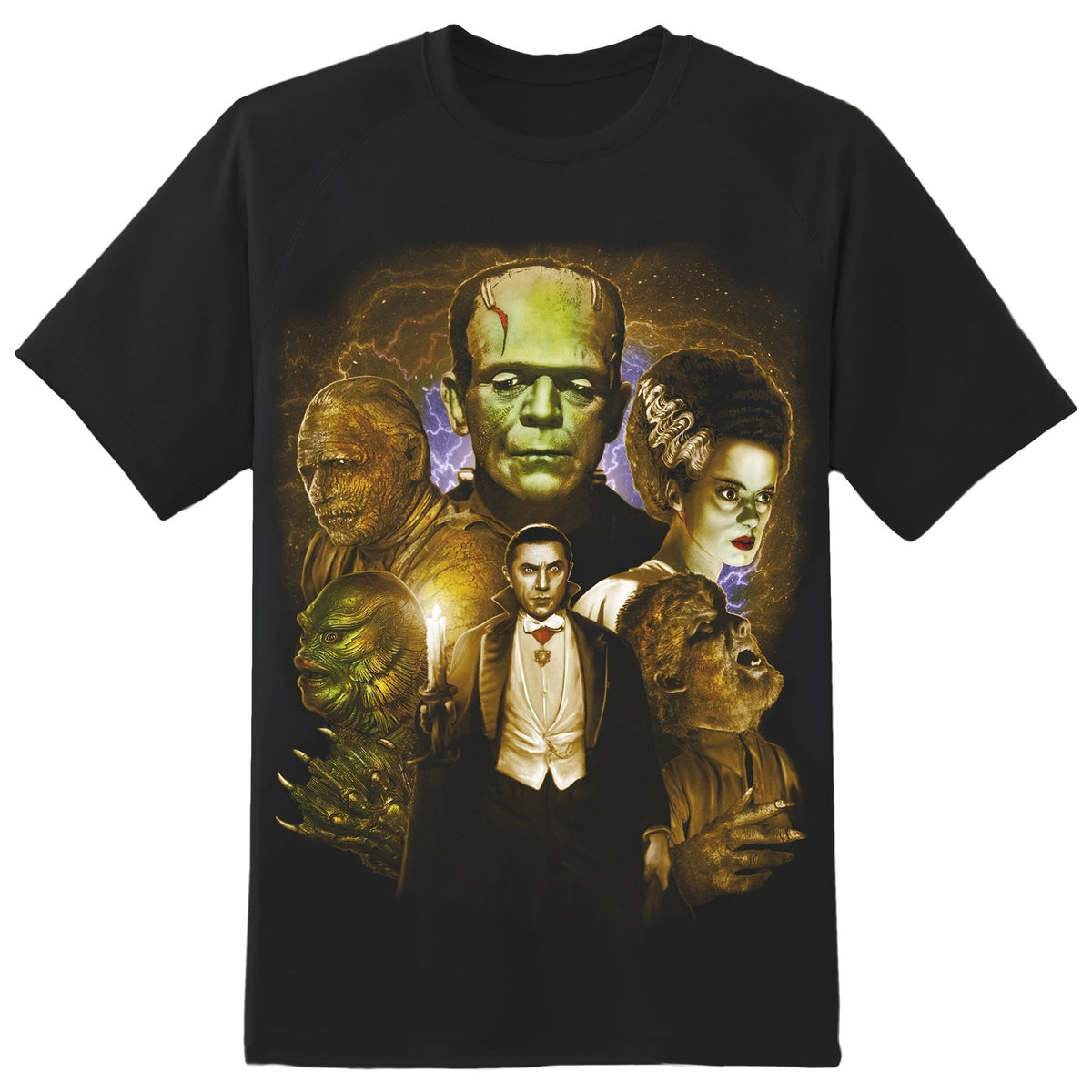 Rock Rebel - Universal Monsters Collage Tee