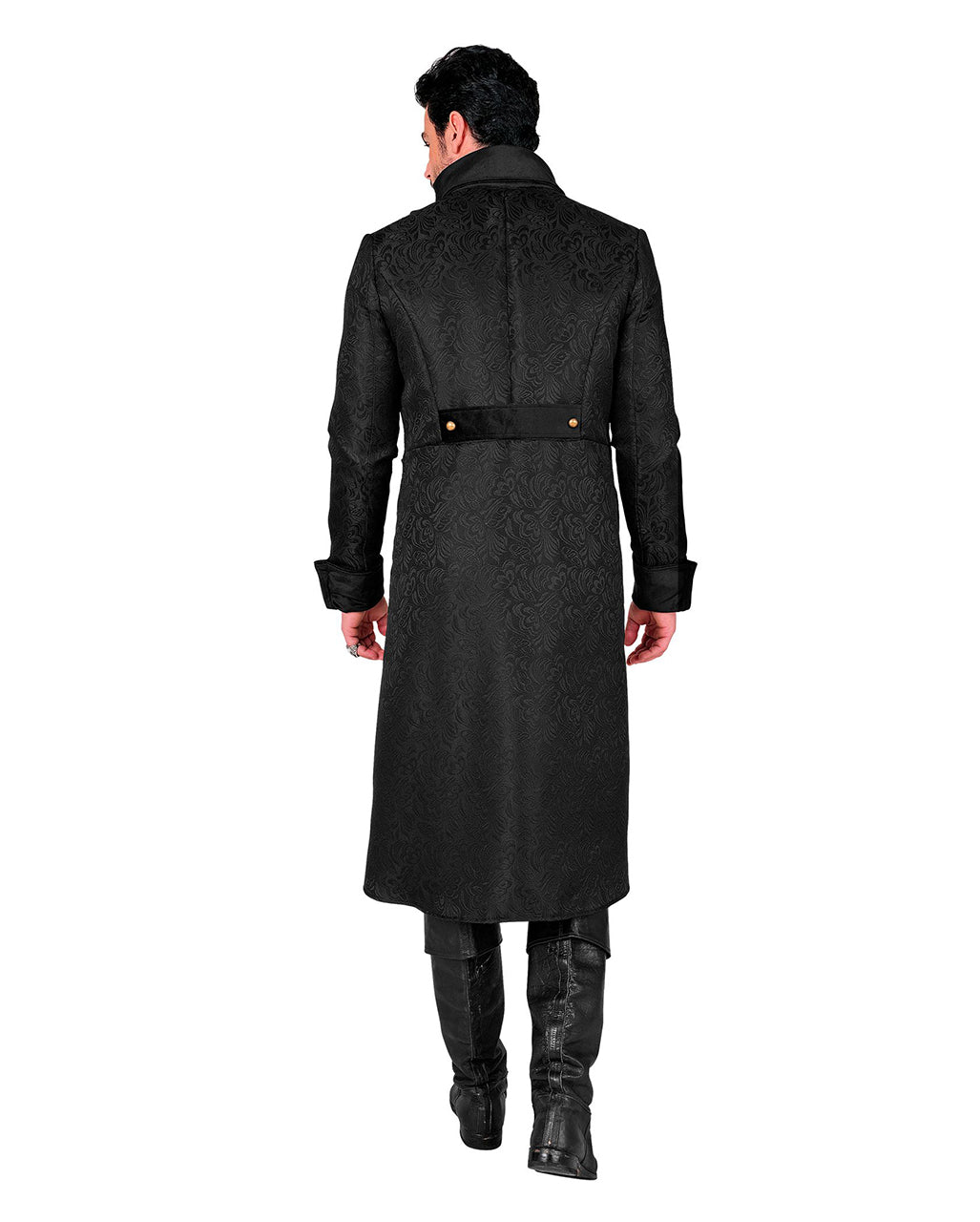 Edward | Men's Victorian Costume Coat | Brocade Tailcoat-Eltrendio