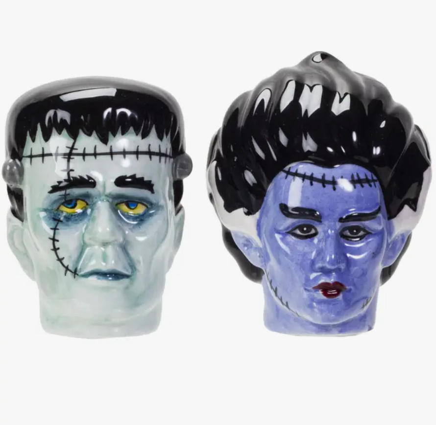 Mr. & Mrs. Frankenstein Salt and Pepper Shakers Set