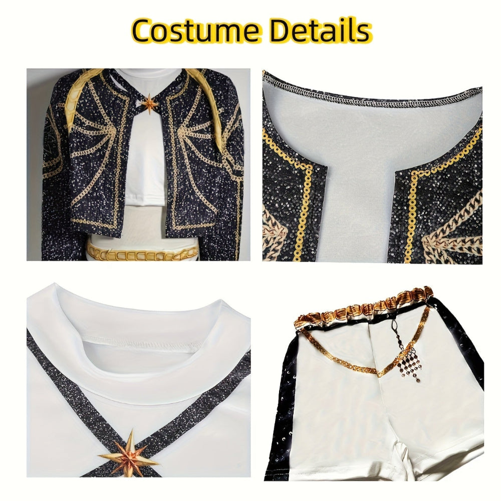 Kpop Hunter Children Halloween Costume Singer Outfit
