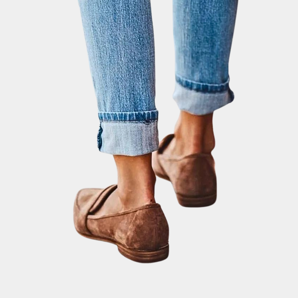 Women's Pointed Loafers with Slip-On Design