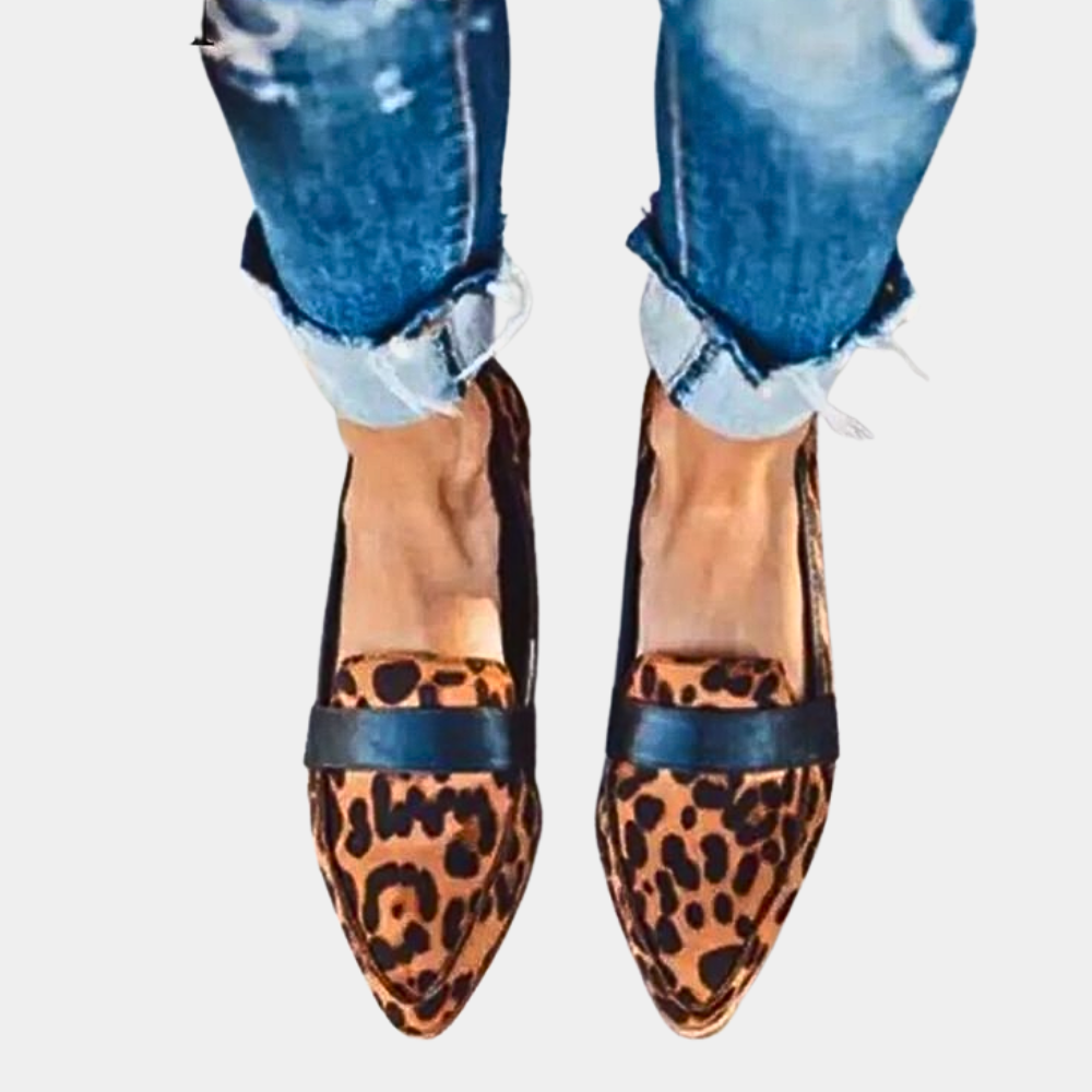 Women's Pointed Loafers with Slip-On Design
