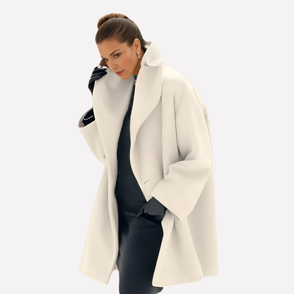 Women's Oversized Collar Coat Hip-Length Long Sleeve