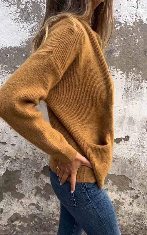 Cosy Zip-Up Knit Cardigan with Front Pockets