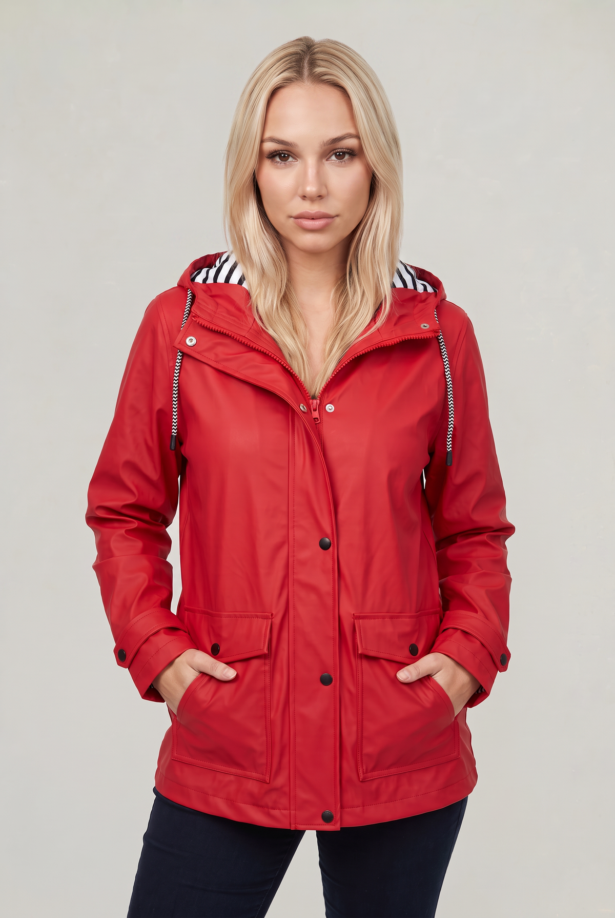 Women’s Hooded Lightweight Waterproof Rain Jacket