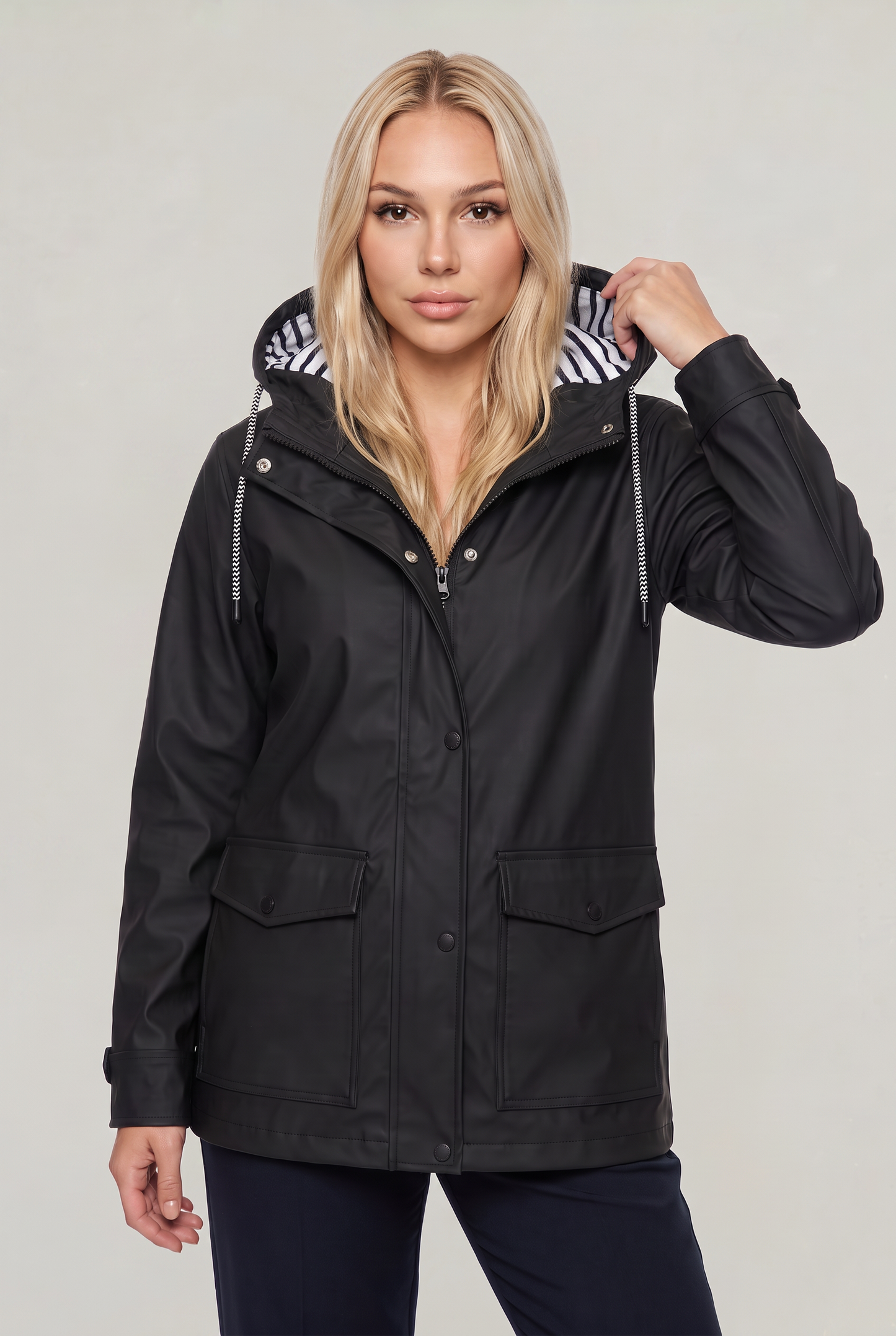 Women’s Hooded Lightweight Waterproof Rain Jacket