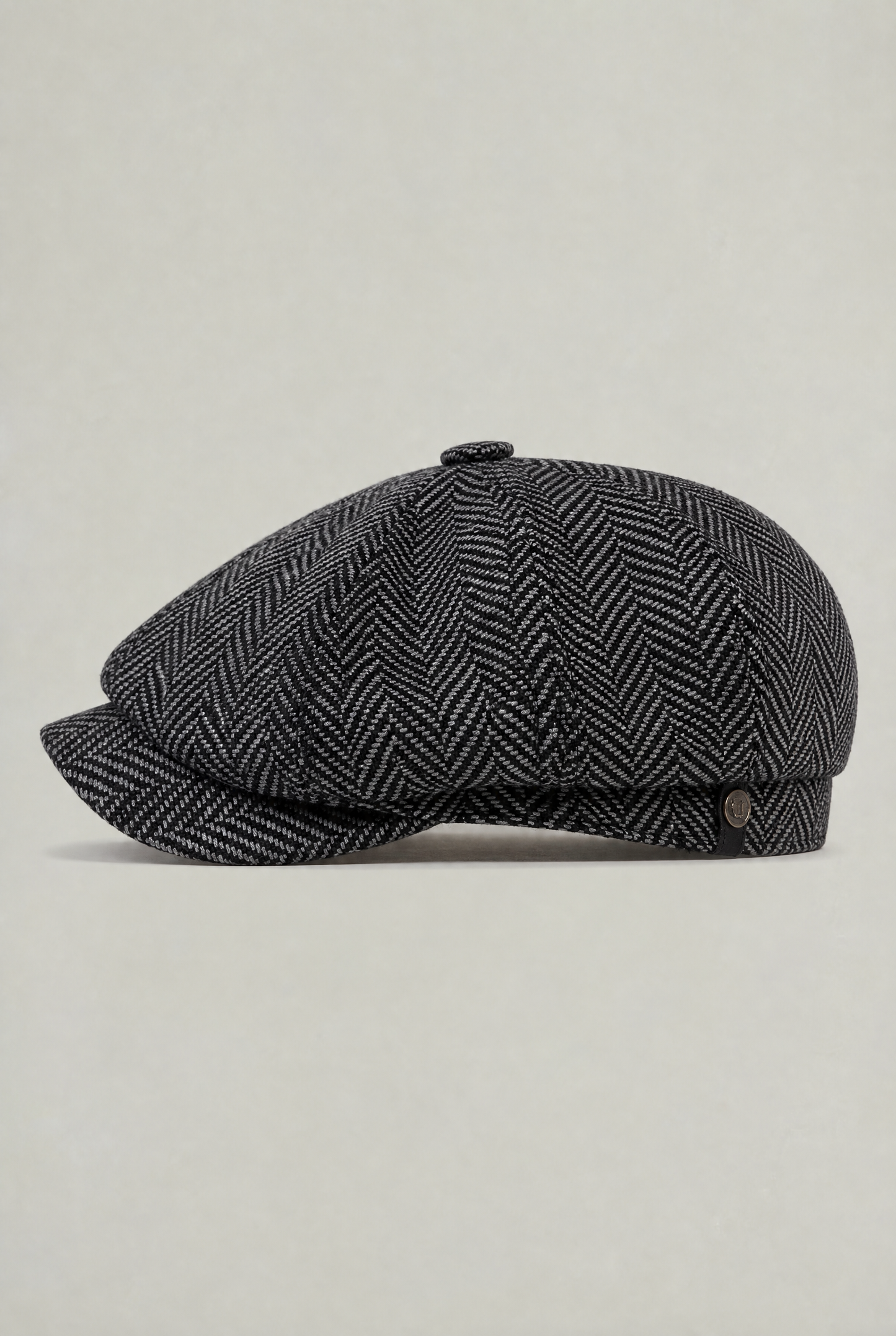 Men's Herringbone Bakersboy Flat Cap