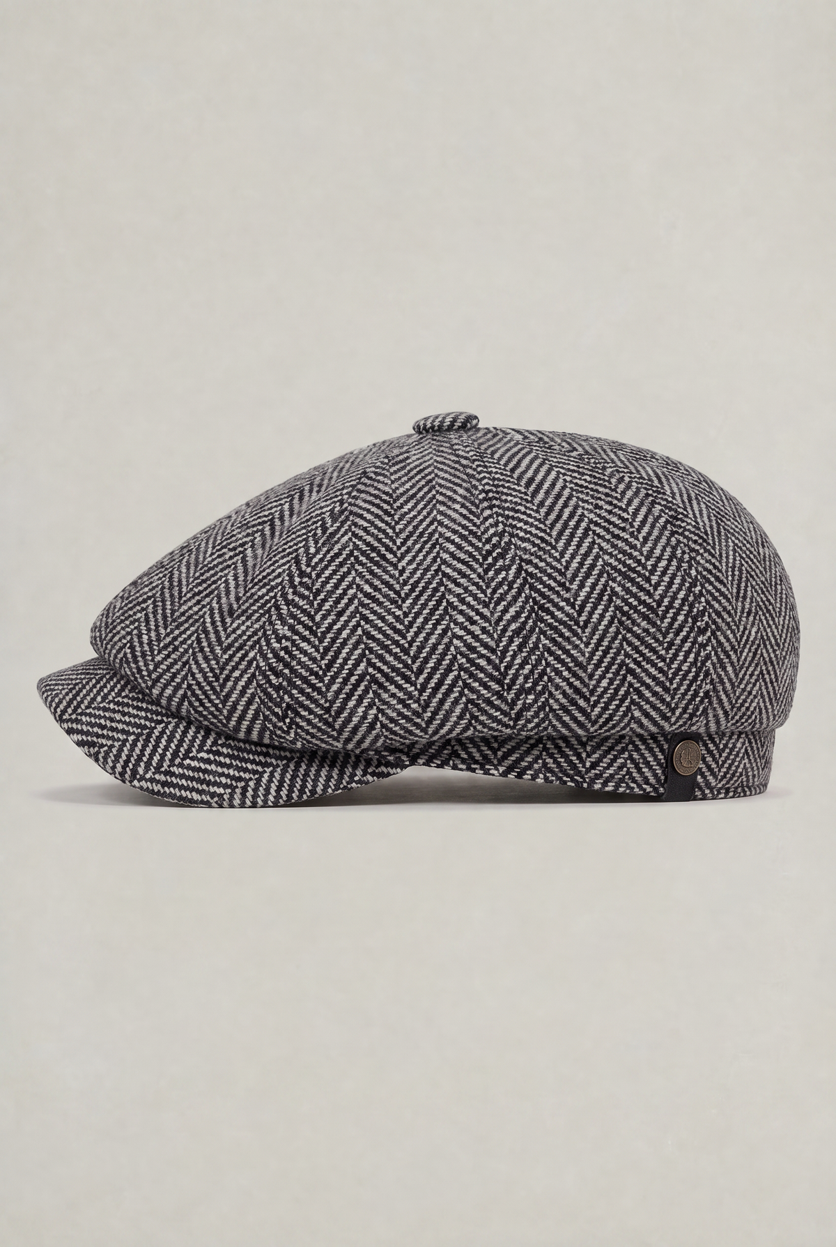 Men's Herringbone Bakersboy Flat Cap