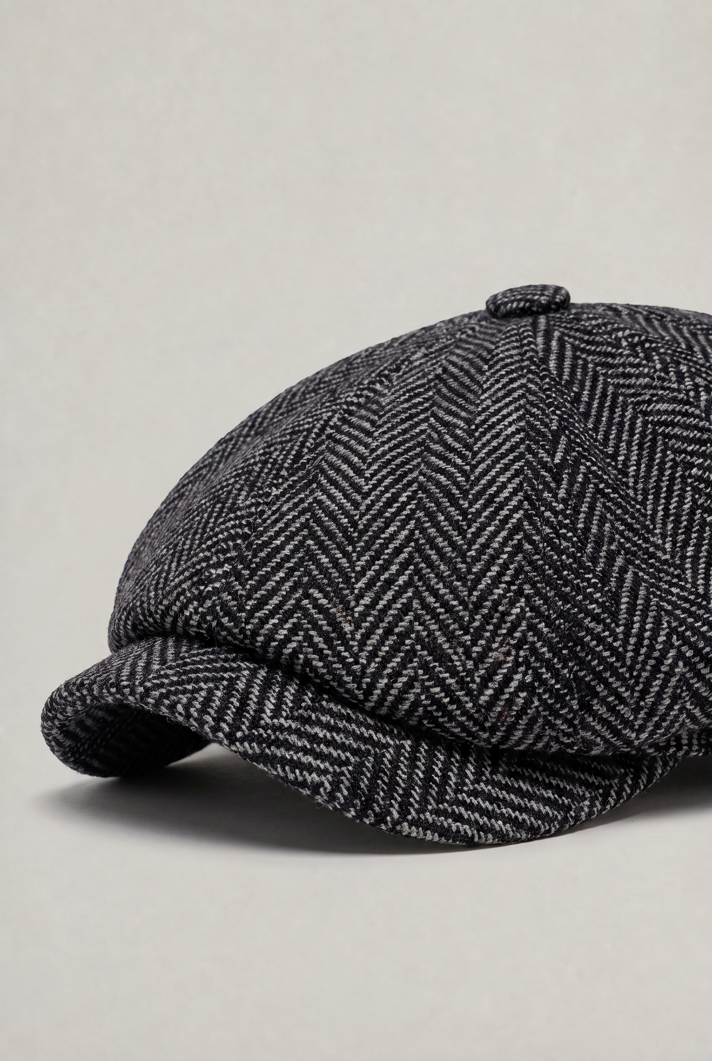 Men's Herringbone Bakersboy Flat Cap