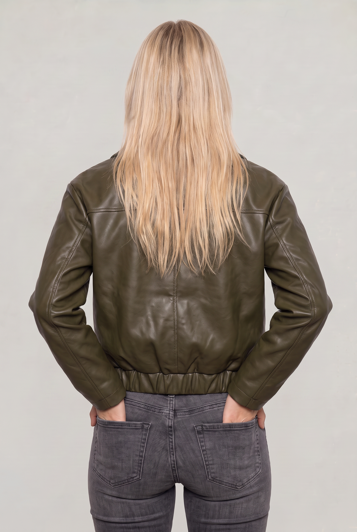 Women's Oversized Collared Bomber Jacket