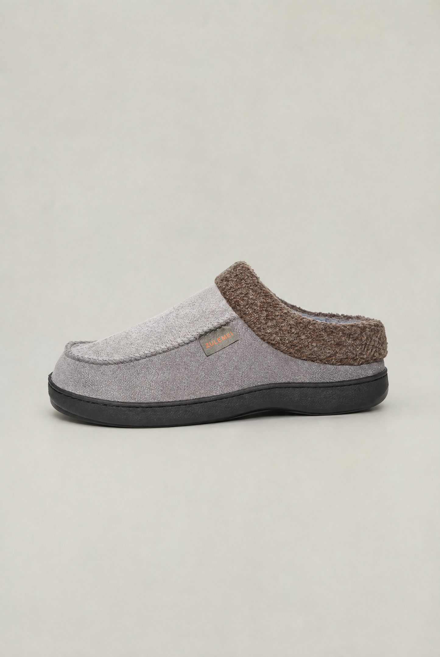 Men's Fleece-Lined Suede Slippers
