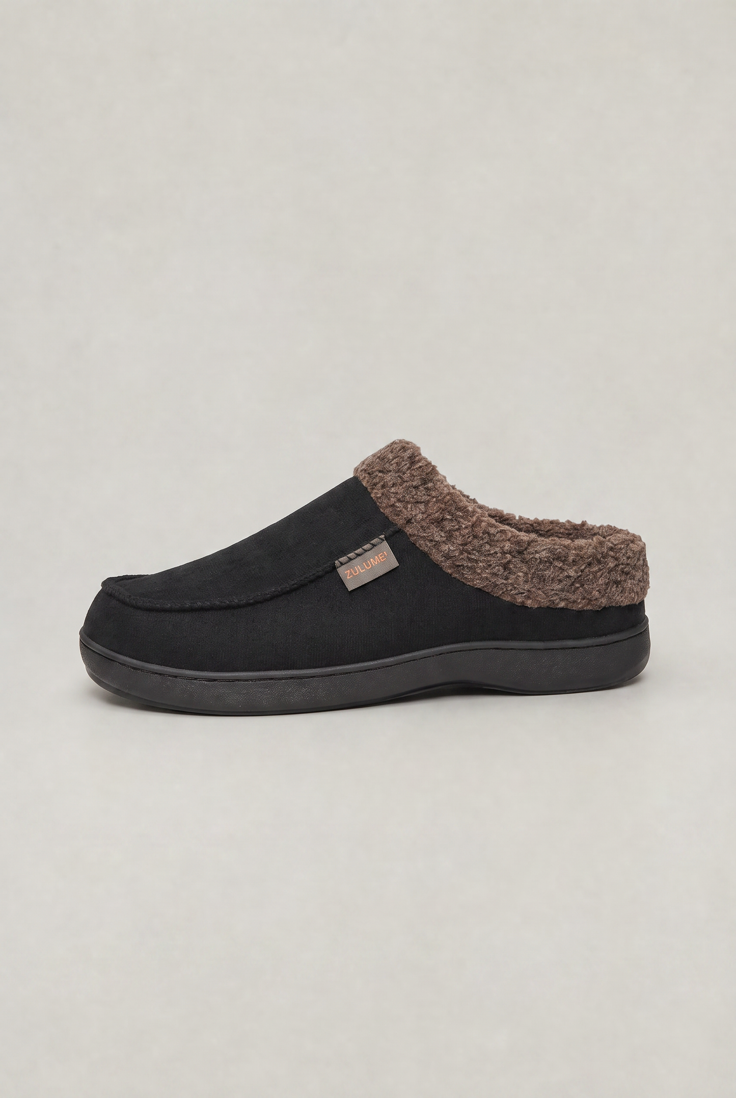 Men's Fleece-Lined Suede Slippers