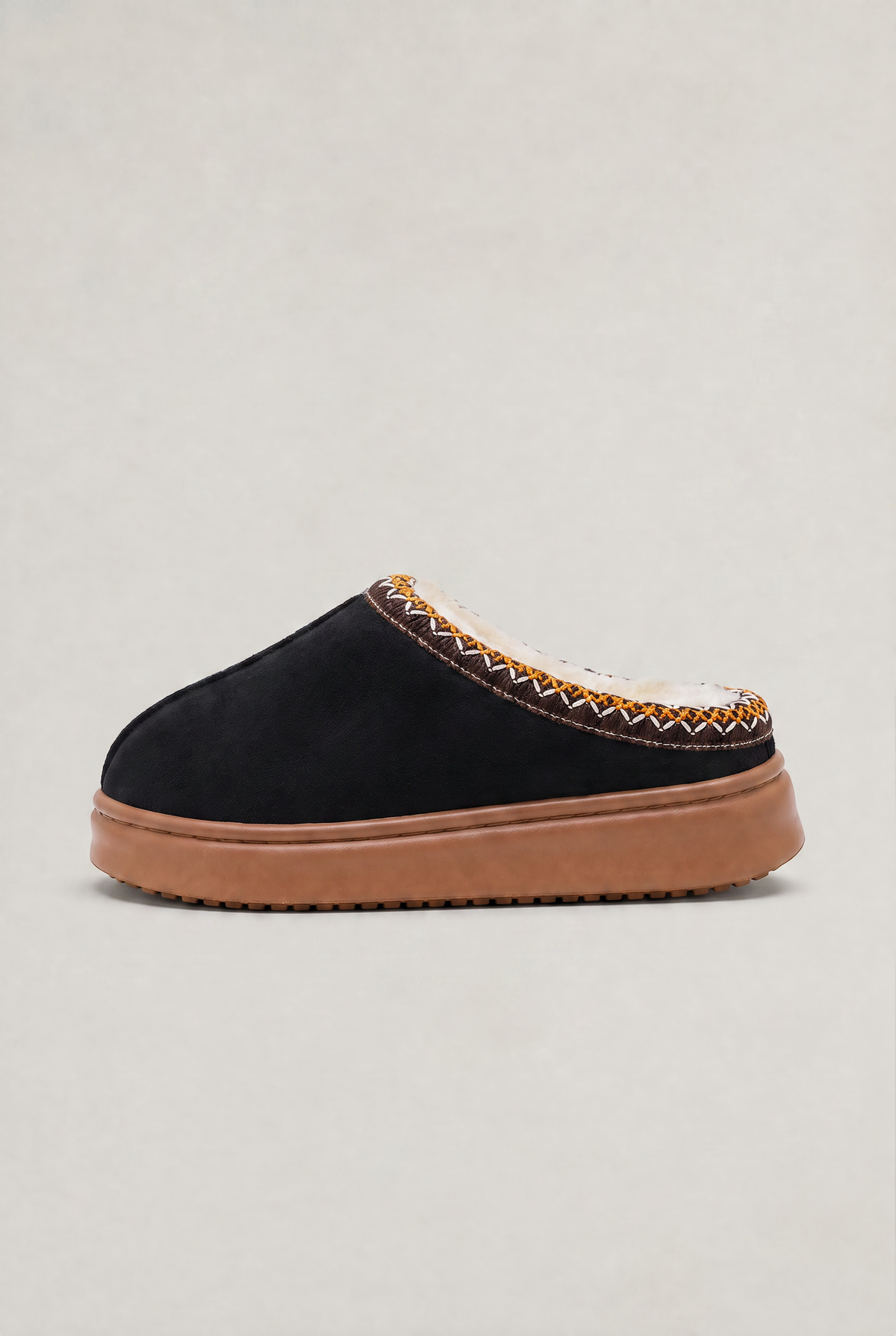 Women’s Fur Lined Suede Look Clogs