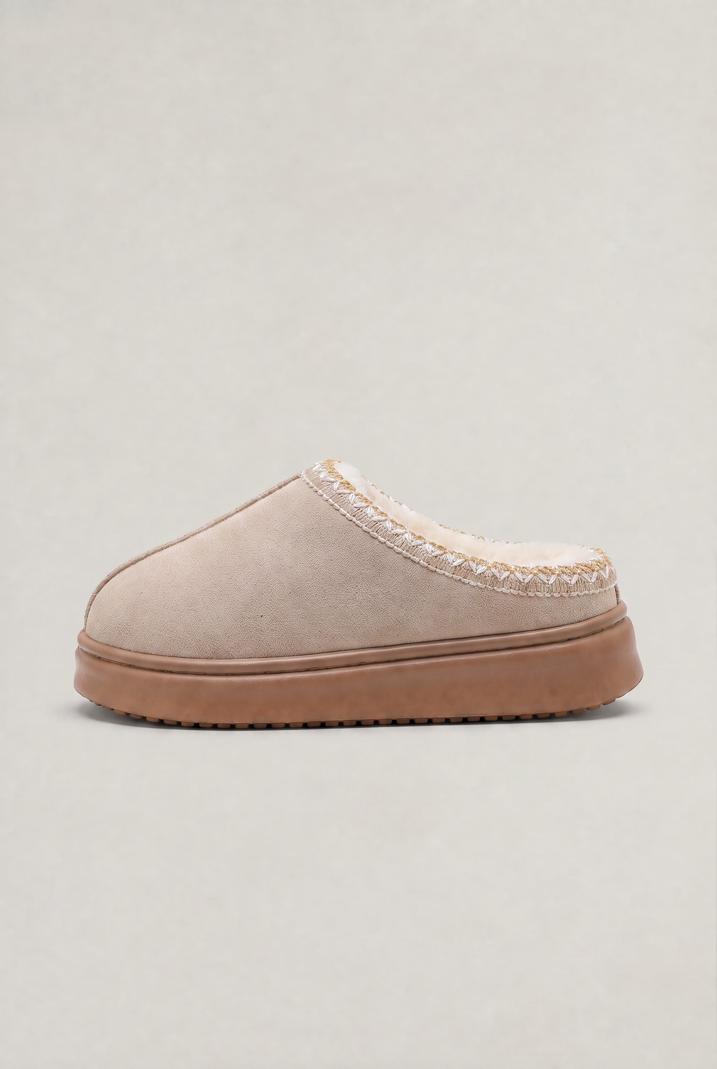 Women’s Fur Lined Suede Look Clogs