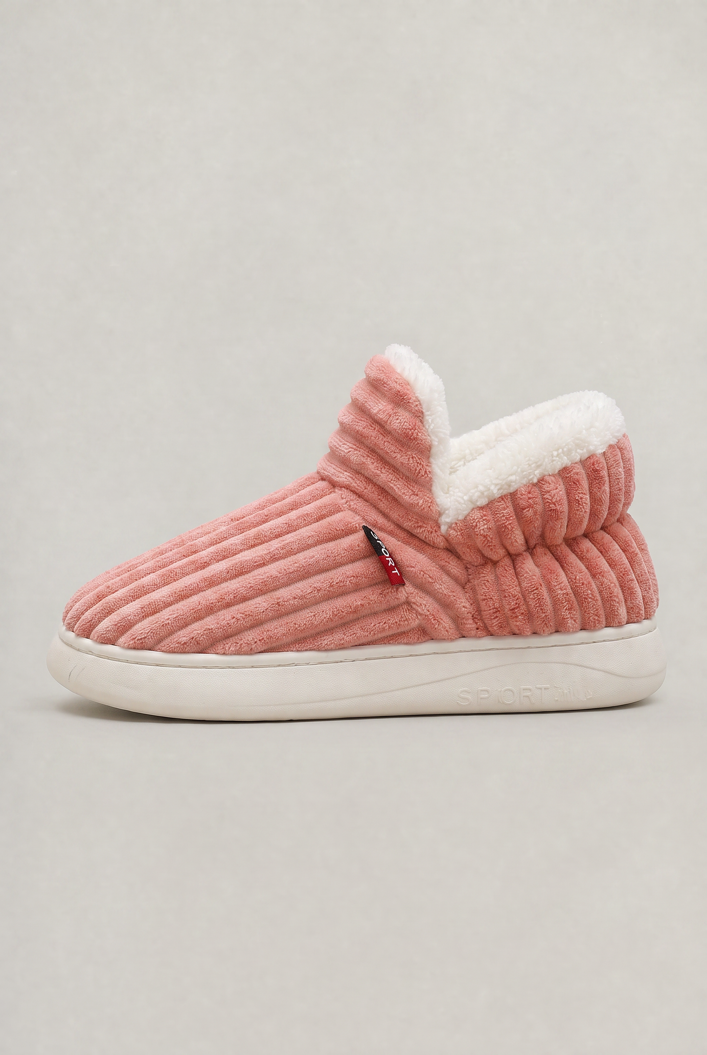 Women's Corduroy Fur Lined Slippers