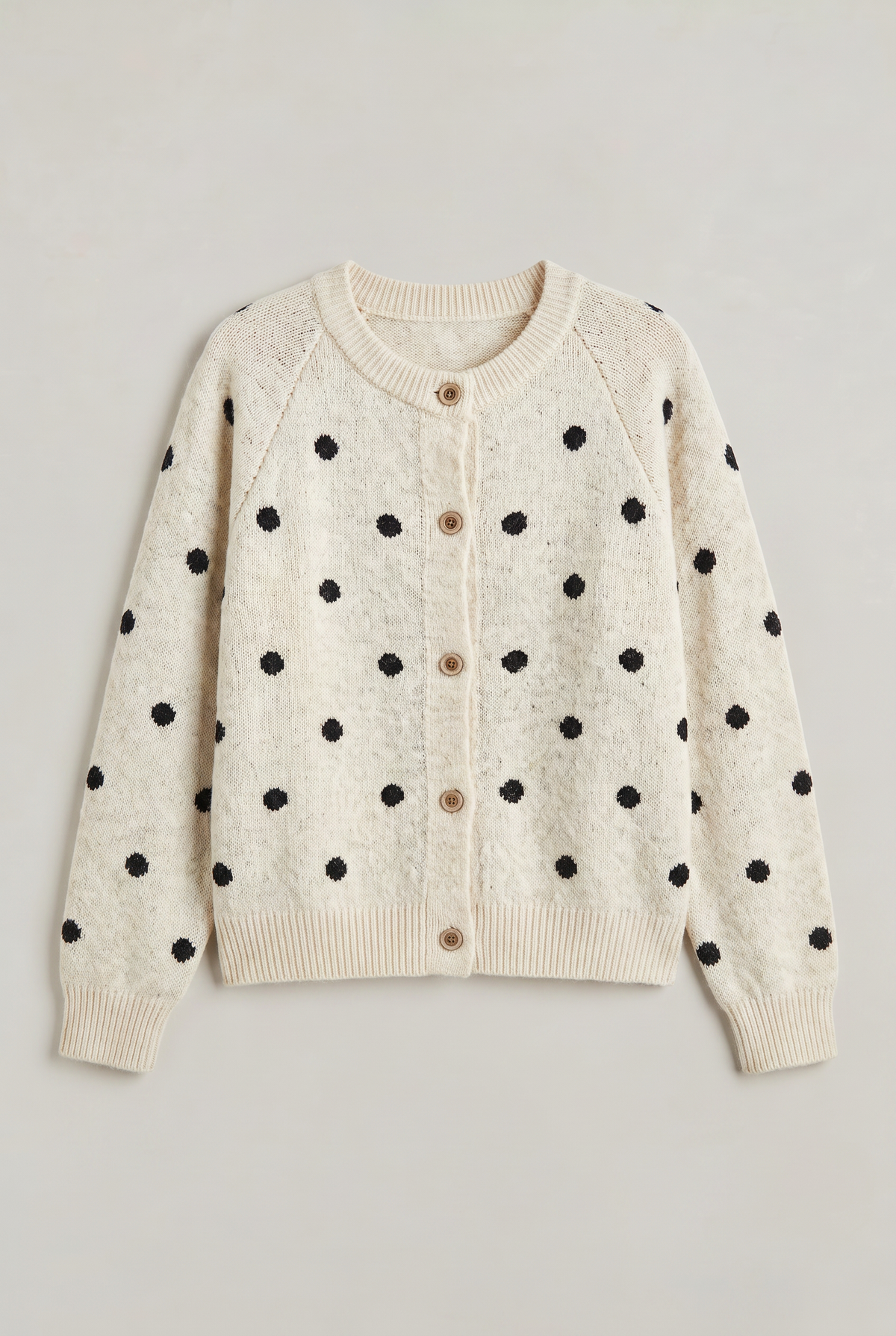 Women’s Polka Dot Button-Up Cardigan