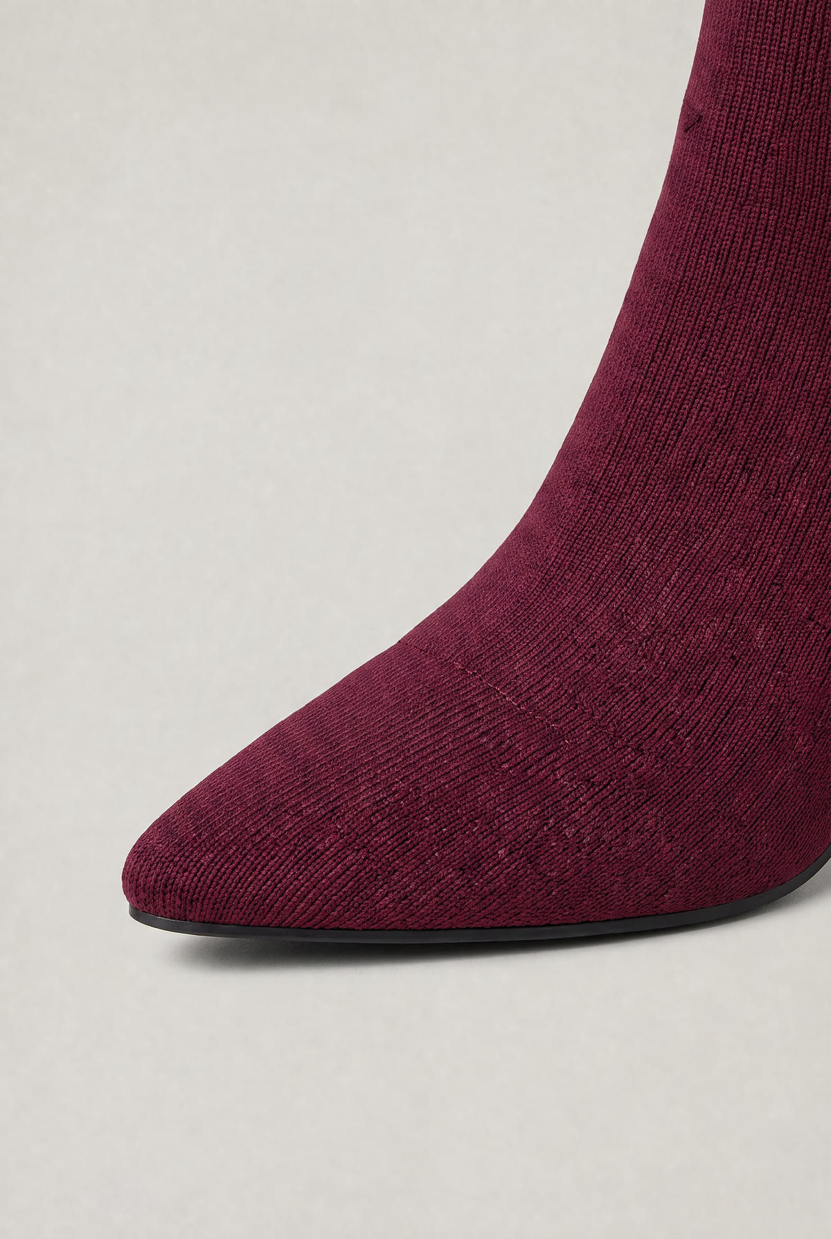 Women's Sock Boots - Knit Stretch Pointed Toe Ankle Boots