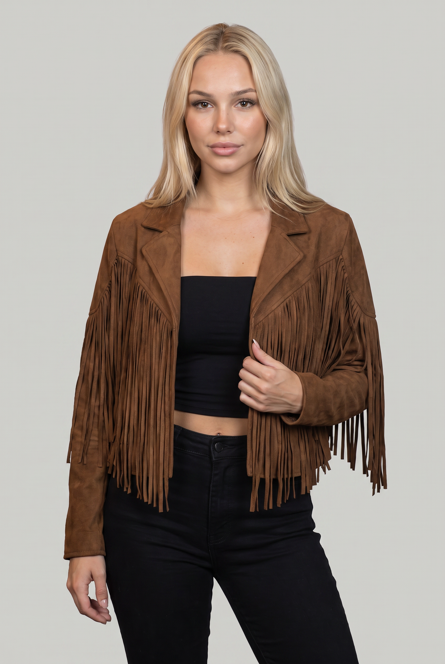 Women's Suede Fringe Cowboy Jacket