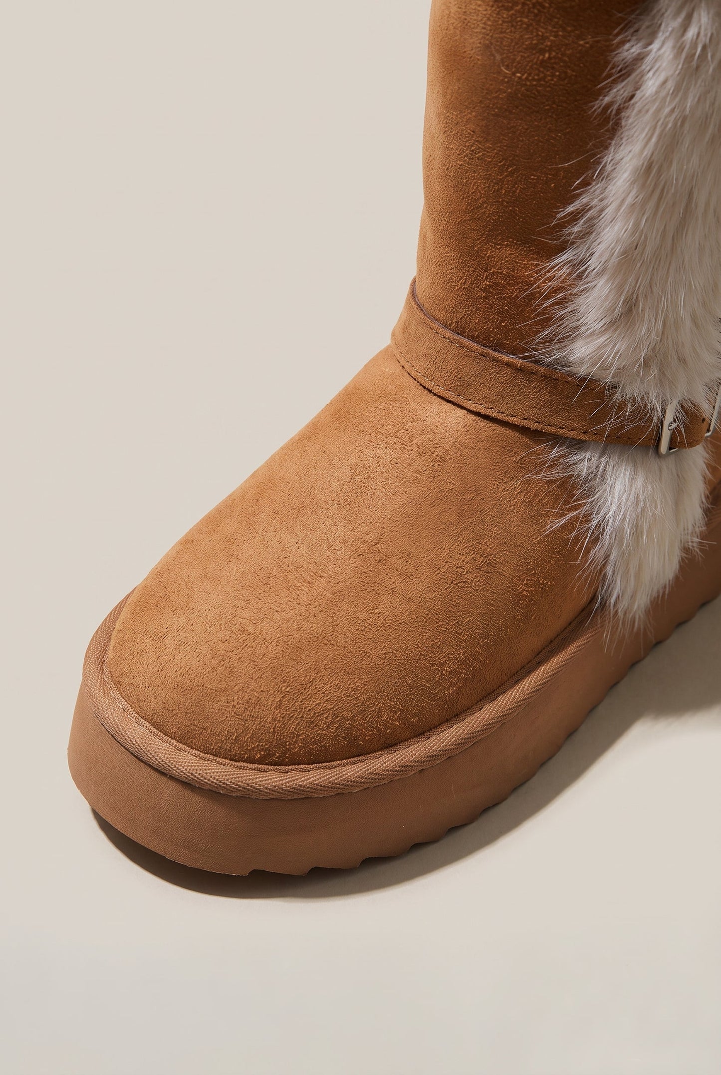 Women’s Suede Buckle Knee High Boots