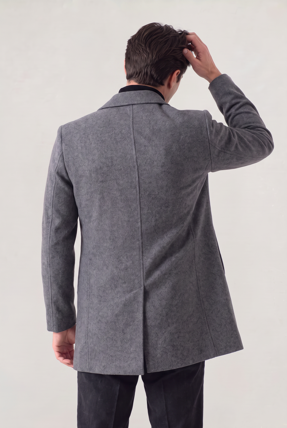 Men's Single Breasted Loose fit Coat