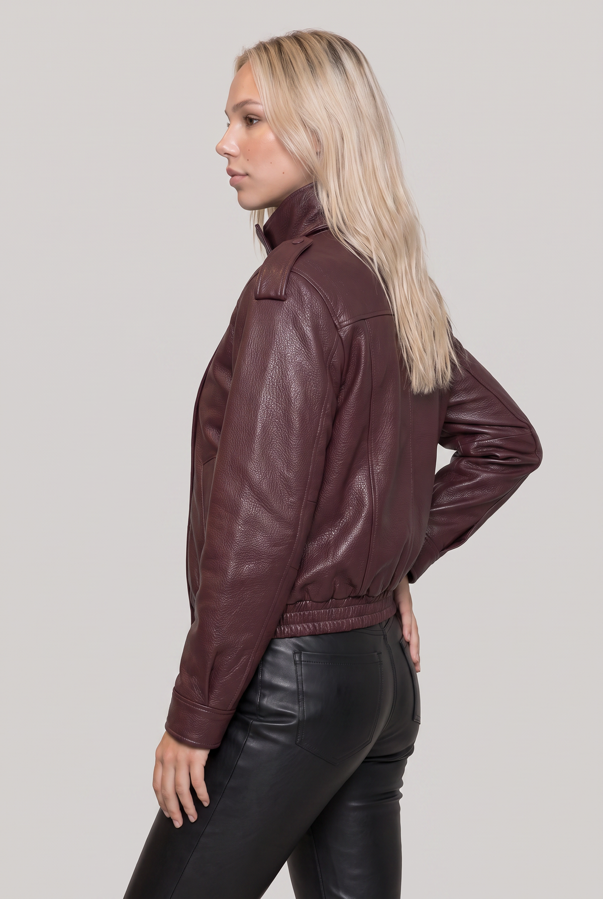 Women’s Faux Leather Biker Jacket