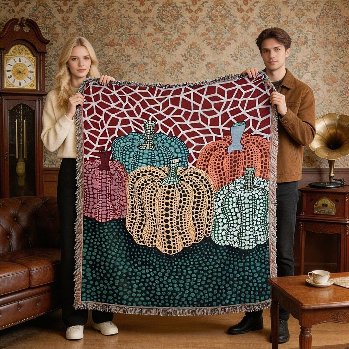 Cozy Decorative Halloween Throw Blanket