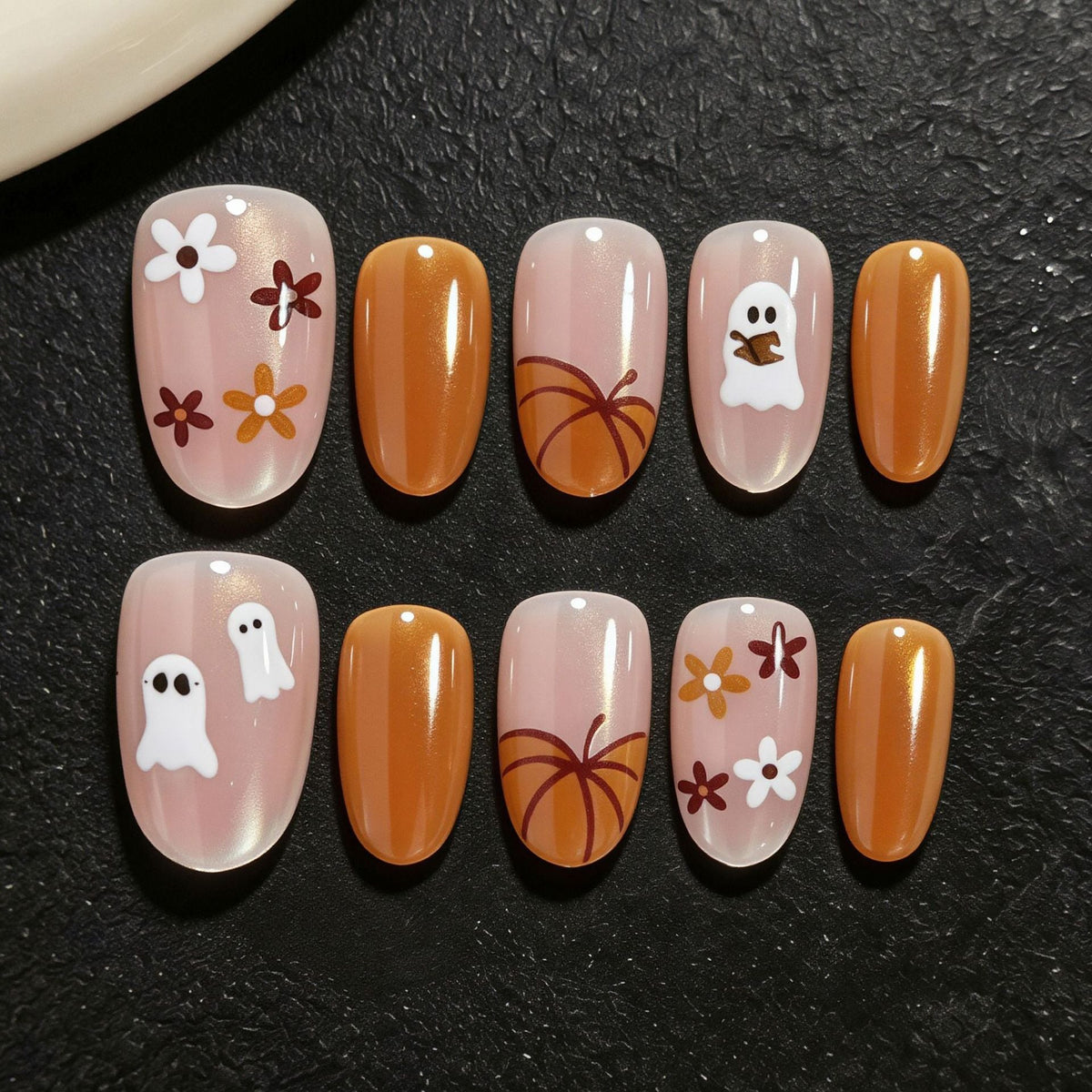 Halloween-Inspired Decorative Press-On Nail Art Set Stornfield
