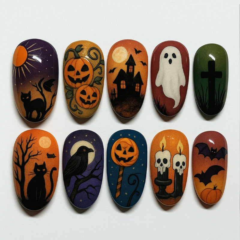 Halloween-Themed Press-On Nail Set Stornfield 1788495816