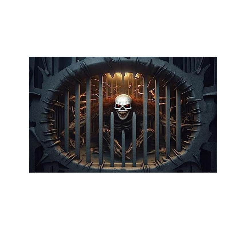 Halloween-Themed Slotted Entrance Mat Stornfield