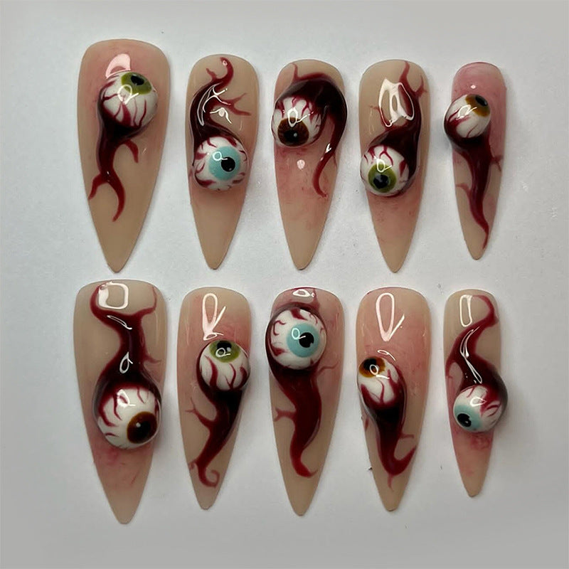 Artistic Halloween Press-On Nail Set Stornfield