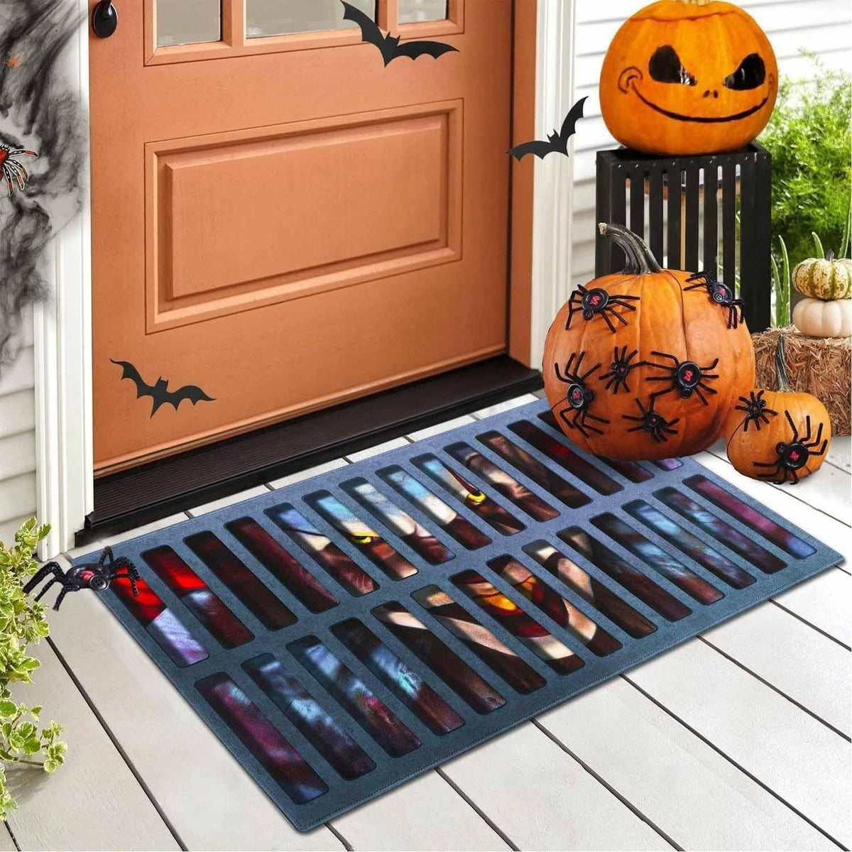 Halloween-Themed Slotted Entrance Mat Stornfield
