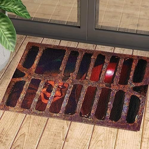 Halloween-Themed Slotted Entrance Mat Stornfield