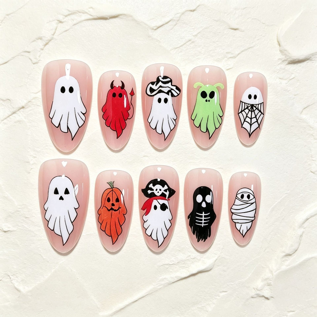Halloween-themed Press-On Nail Art Kit Stornfield