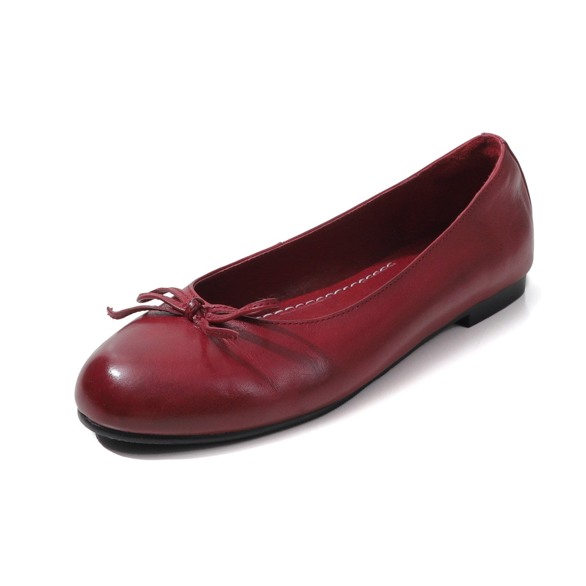Women's Ballet Flats with Bow Detail Round Toe