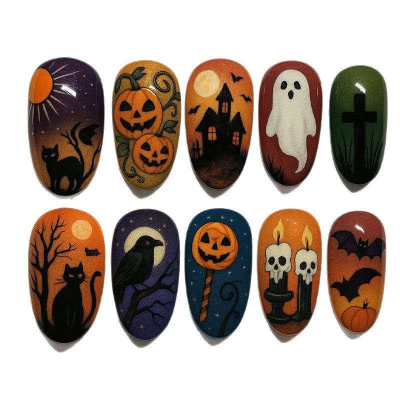 Halloween-Themed Press-On Nail Set Stornfield 1788495816