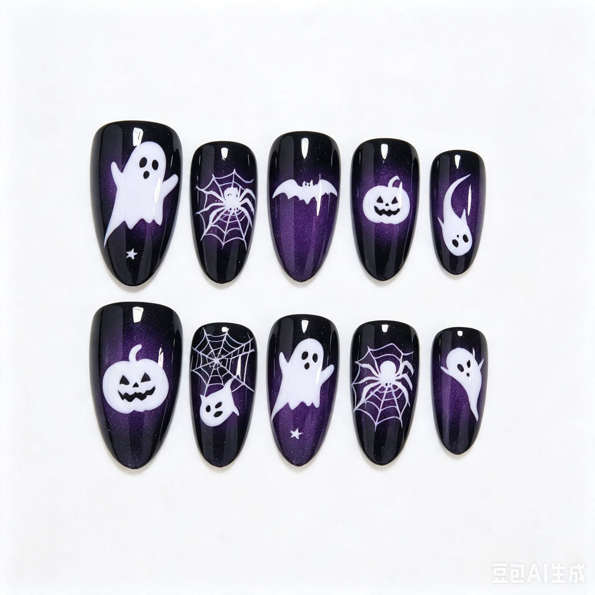 Halloween Themed Decorative Press-On Nails Stornfield
