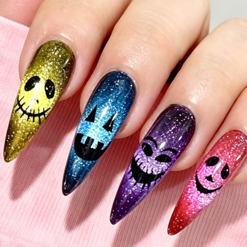 Halloween-Themed Glitter Nail Art Tips Stornfield