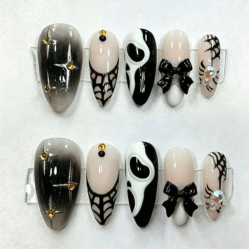 Creative Halloween Nail Art Set with Creepy Design Stornfield