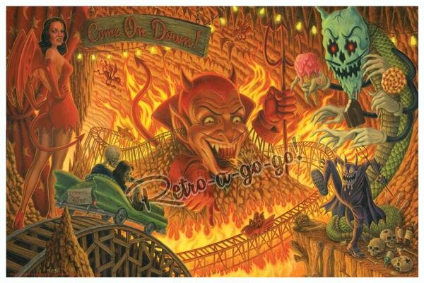 Retro-a-go-go! - P'gosh For The Devil's Amusement Print
