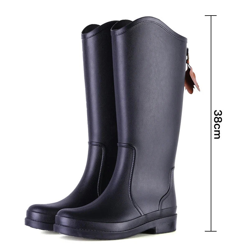 Women's Slip-On PVC Rain Boots - Sablienne