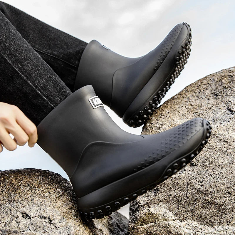 Men's Tall Waterproof Fishing & Wading Rain Boots - Aurelane