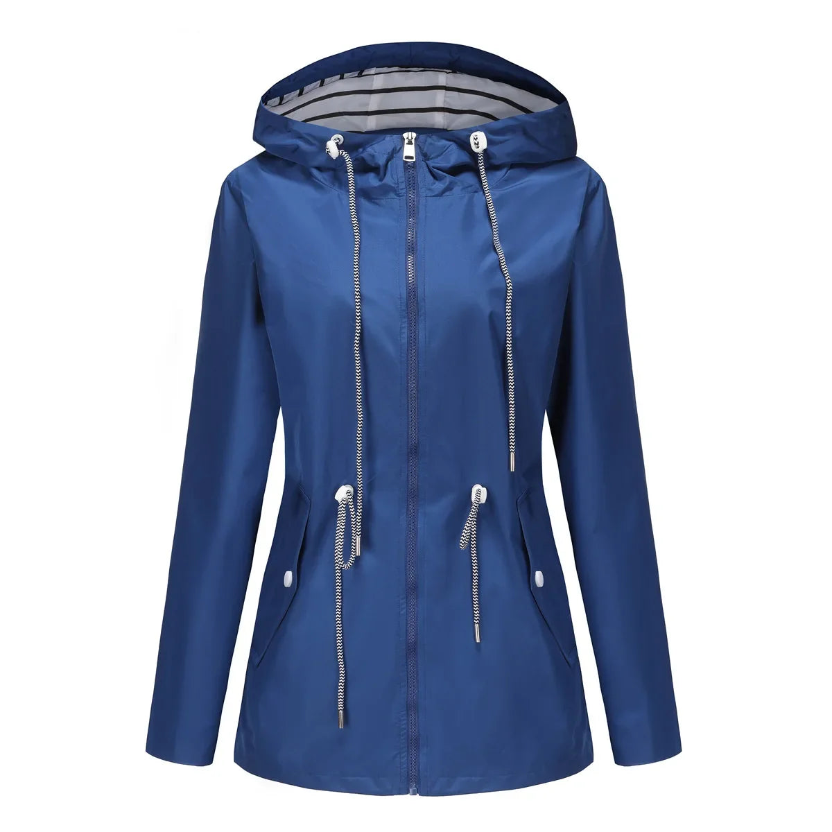 Women's Waterproof Drawstring Rain Jacket - Cerisane