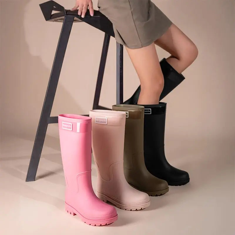 Women's Tall Lined Rain Boots - Estrelle